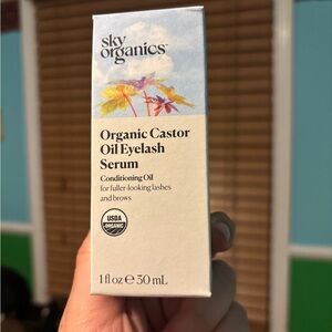 Organic Castor Oil Eyelash Serum - Cream/Light Blue